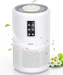 Air Purifiers for Home Large Room up to 1600ft┬▓, VEWIOR H13 True HEPA Air Purifier for Bedroom with night light, Fragrance Sponge, Sleep Mode, Timer, Lock, Pesticide