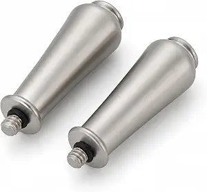 Replacement Bathroom Shower Handle Inserts Compatible with Moen 97372BN 97462 Monticello Faucet, Brushed Nickel Hot and Cold Lever Handles (2 Pack)