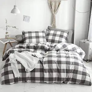 HYPREST 4 Pcs Deep Pocket Cotton Sheets Queen