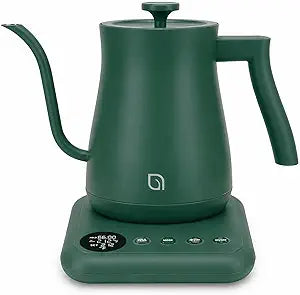 WILLOW ECO SERIES Gooseneck Electric Kettle with 5 Temperature Presets and Keep Warm Feature, 0.8L Pour Over Kettle for Coffee & Tea 1200W Quick Heating with 100% Stainless Steel Interior Water Heater