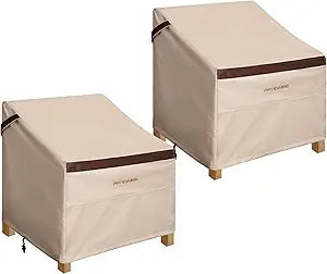 Patio Chair Cover Set of 2, Outdoor Small Chair Covers 29''L x 30''W x 36''H Waterproof Rip-Proof UV-Proof