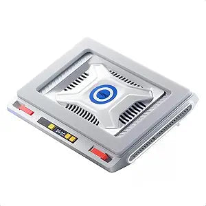 llano V10 Laptop Cooling Pad with Powerful Turbofan, Gaming Laptop Cooler with Adjustable Variable Speed, ButtonControl,LCD Screen, Seal Foam for Rapid Cooling Laptop13-17.3in (White)