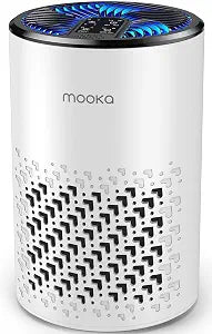 Air Purifier for Bedroom Home, MOOKA HEPA Filter for Pets Odor Smoke Pollen