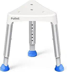 FULLOT Space-Saving Triangular Shower Chair for Inside Shower, 400 lbs