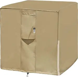 Air Conditioner Covers for Outside Units - 32 x 32 Inch Outdoor Central AC Cover with Waterproof 600D Durable Canvas, Square Universal Patio Furniture Cover (32"L x 32"W x 30"H)