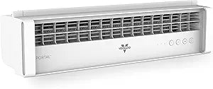 Vornado PORTAL Window Fan with 3 Speeds, Reversible Exhaust Mode, Weather Resistant, Window Fan For Kitchen, Bedroom, Home, Low Profile, White