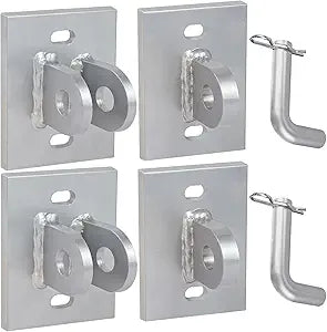 Floating Dock Hinges Hardware,Stationary Dock Connector Hinge Kit,Floating Dock Brackets Hardware Parts,Heavy Duty Male & Female Corner T Connector for Floating Ramp