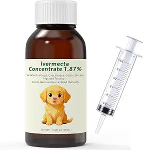 lvermect for Dogs, forDewormex Cats, Suitable for Cats, Dogs, Cattle, Sheep, Horses, and Poultry, 100mL