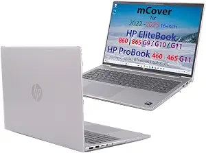 mCover Case Only Compatible for 20222025 16" HP ProBook 460 | 465 G11 & EliteBook 860 | 865 G9 G10 G11 Series Windows Notebook PC (Not for Other HP Models)- Clear