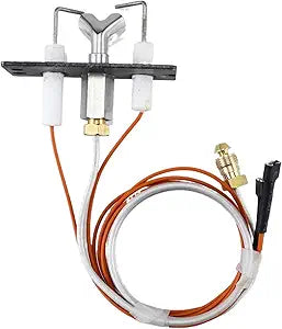 Replacement HHT Natural Gas IPI Pilot Assembly SRV2090-012 Furnace Pilot Unit kit fits Outdoor Lifestyle, Quadra-Fire, Heatilator, Heat N Glo, Majestic Fireplaces etc.