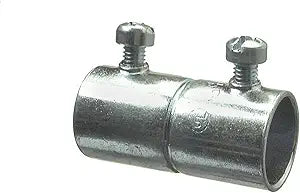 Halex 62815B Set Screw Couplings Electrical Metallic Tubing (EMT) Fitting Steel (25 Piece), 1-1/2"