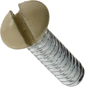Leviton L01-86000-PRT Ivory Metal Wall Plate Screws 20 pk, Pack of 1, As Shown in The Image