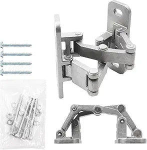 Fire Hydrant Door HingesMetal Square Pipe Door Hinges,180 Degree Open,Weld onto The Gate or Screw mountingMax Load 200LB for Swing Door Gate2 Pack