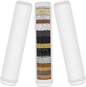 Multi-Stage Shower Filter Replacement Compatible with PWERAN Shower Filter for Fitespot shower filter For Handheld Shower Head, 3 Pack