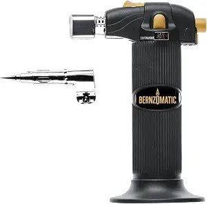 Bernz-O-Matic ST2200T Micro Flame Butane Torch Kit, Small, Black
