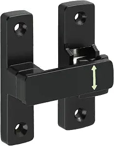 Mooche Sliding Barn Door Lock, 90/180 Degree Flip Door Lock Latch, Black