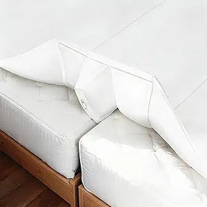 Bed Bridge Twin to King Mattresses Gap Filler, Twin Bed Connector, 78"x 75" | Twin to King Mattresses Converter, Sheet-Style Gap Filler, Removable Sponge, Machine Washable, For Family Room or Hotel