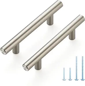 JOY DECOR Brushed Nickel Cabinet Pulls, Drawer Pulls, 3 Inch CC, 30 Pack