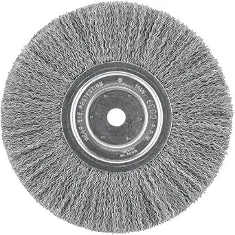 DEWALT Wire Wheel, 8-Inch, Crimped, 5/8-Inch Arbor, Wide Face, .014-Inch (DW4907)