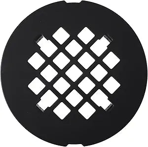 1 Pc Black Snap-in Shower Drain Cover, 4-1/4 Od Snap-in Shower Drains Cover Replacement, Stainless Steel Drain Stopper Bathroom Sink Easy to Install