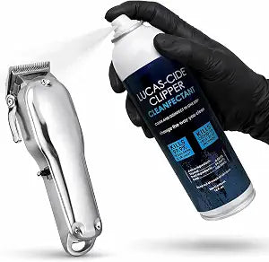 LUCAS-CIDE Clipper Cleaner, Rinse-free Disinfectant Spray, 16 Fl Oz