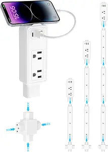 Electrical Outlet Extender Stick, Expandable 17.5"-36" with USB C
