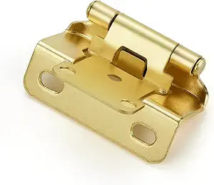 Ravinte Gold Semi-Overlay 1/2 inch Self-Closing Hinges, 30 Pack