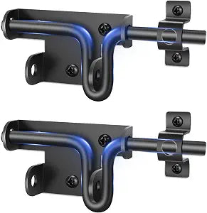 Slide Bolt Gate Latch, Heavy Duty Slide Latches with Padlock Hole, 2 Pack