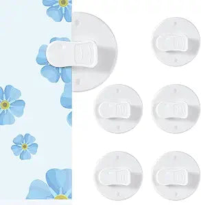 6 Pack Shower Curtain Clips Self Adhesive Shower Curtains Weights Holder