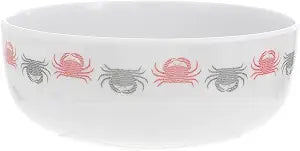 Pavilion Gift Company - Coastal - 6" Melamine Bowls Set of Two Crabs Waterfront Beach Summer Vibrant Dinnerware