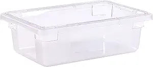 Carlisle FoodService Products Storplus Food Storage Container with Stackable Design for Catering, Buffets, Restaurants, Polycarbonate (Pc), 3.5 Gallons, Clear