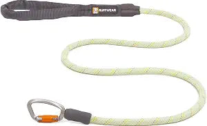 Ruffwear, KnotaLeash, ClimbingInspired Rope Leash, 5 ft Reflective Rope, Secure AutoLocking Swivel Carabiner, Tubular Handle, Accessory Loop for PickUp Bags, Moss Green, Small