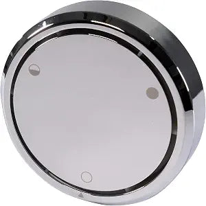 Westbrass D493CHM3D-26 Universal Patented Deep Soak Round Replacement 2-Hole Bathtub Overflow Cover for Full and Over-Filled Closure, Polished Chrome