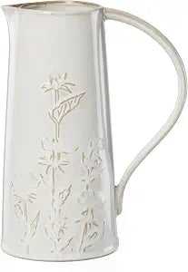 Lenox Homespun Ceramic Water Pitcher, 82oz