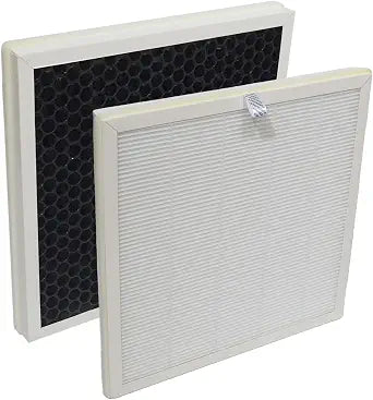 PUREBURG Replacement True HEPA Filter Compatible with LAMPICK Cleaner-A6 Air Purifier,2-Pack H13 4-Stage Filtration Activated Carbon