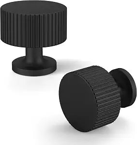 Matte Black Cabinet Knobs 15 Pack Round Pulls for Kitchen and Dresser