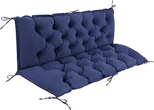 IASEAHK Porch Swing Cushions, Waterproof Swing Cushions for Outdoor Furniture, Patio Swing Cushion 3 Seater for Bench Seat, Glider, Settee, Loveseat, Wicker, 60404 Inch, Navy Blue