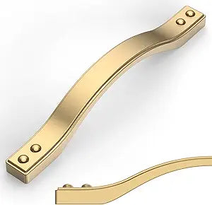 Amerdeco 10 Pack Champagne Bronze Cabinet Pulls 5 Inch(128mm) Hole Center Drawer Pulls Cabinet Hardware Kitchen Cabinet Handles for Bathroom ZH0079