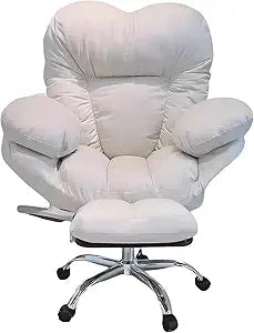 Lazy Sofa Gaming Chair,with Retractable Footrest 360 Swivel Study Chair Lift Computer Gaming Chair Ergonomic Office Chairs Reading Chair for Living Room Bedroom Office