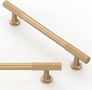 10 Pack Champagne Bronze Cabinet Pulls 5 Inch(128mm) Kitchen Cabinet Handles Solid Zinc Alloy Cabinet Hardware Drawer Pulls