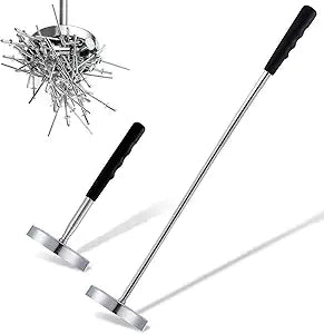 2 Pack Telescoping Magnetic Sweeper Pickup Tool, Screws Parts Finder with 35LB Pull Capacity, Retractable 8.6" to 33" with Strong Magnet, Pick up Nails, Screws