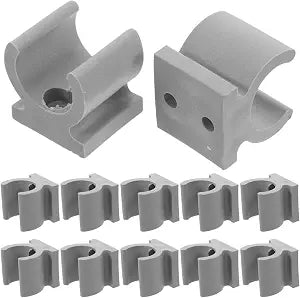 24Pcs Shaped Toilet Seat Riser Clamp Replacement for Elderly and Disabled Durable Pipe Connector Clips for Wheelchair Commode Chairs Easy Installation and Enhanced Safety
