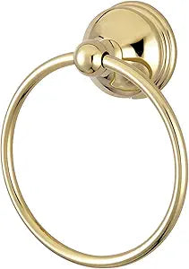 Kingston Brass BA1164PB Vintage Towel-Ring, 6-Inch, Polished Brass