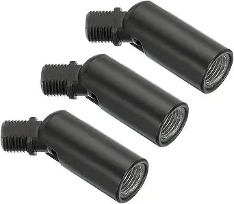 PATIKIL Sloped Ceiling Light Adapter 180 Degree M10 Black 3 Pack