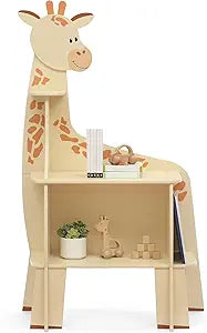 Delta Children Giraffe Bookcase - Greenguard Gold Certified, Yellow