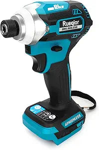 Cordless Impact Driver 1/4 inch Compatible with Makita 18v Battery, Brushless Impact Driver 2800 In-lbs(300N.m) 3-Speed Lightweight Power Impact Drivers with LED Light(Tool Only)