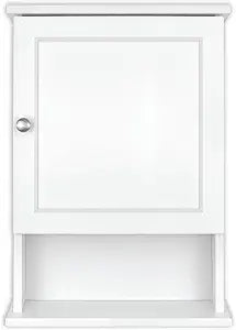 MCS 23x16 White Medicine Cabinet Organizer, Wall Mounted Bathroom Cabinet for Over-The-Toilet Storage, Bathroom Furniture & Restroom Organizer