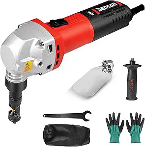 16 Gauge Sheet Metal Cutter 1900RPM Brushless Motor | Replaced Blades for Cutting Aluminium, 110V Stainless Steel, Plasticwith 1 additional cutter accessories