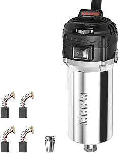 Genmitsu 710W CNC Compact Router 65mm Diameter, Spindle Motor with LCD Digital Display 6 Adjustable Speeds, 1/8 ER11 Collet, 4 Carbon Brushes, for CNC Milling Machine