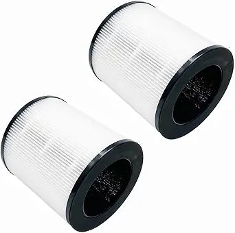 Replacement Filter Compatible with QUIETPURE Whisper KJFC15 Air Purifier H13 3-Stage Filtration High-efficiency Activated carbon,(2-Pack)